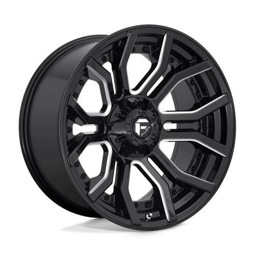 Fuel 1Pc D711 Rage 20X10 -18 Gloss Black Milled
