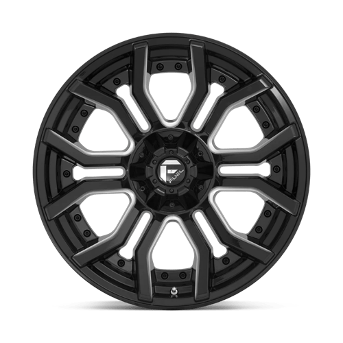 Fuel 1Pc D711 Rage 20X10 -18 Gloss Black Milled