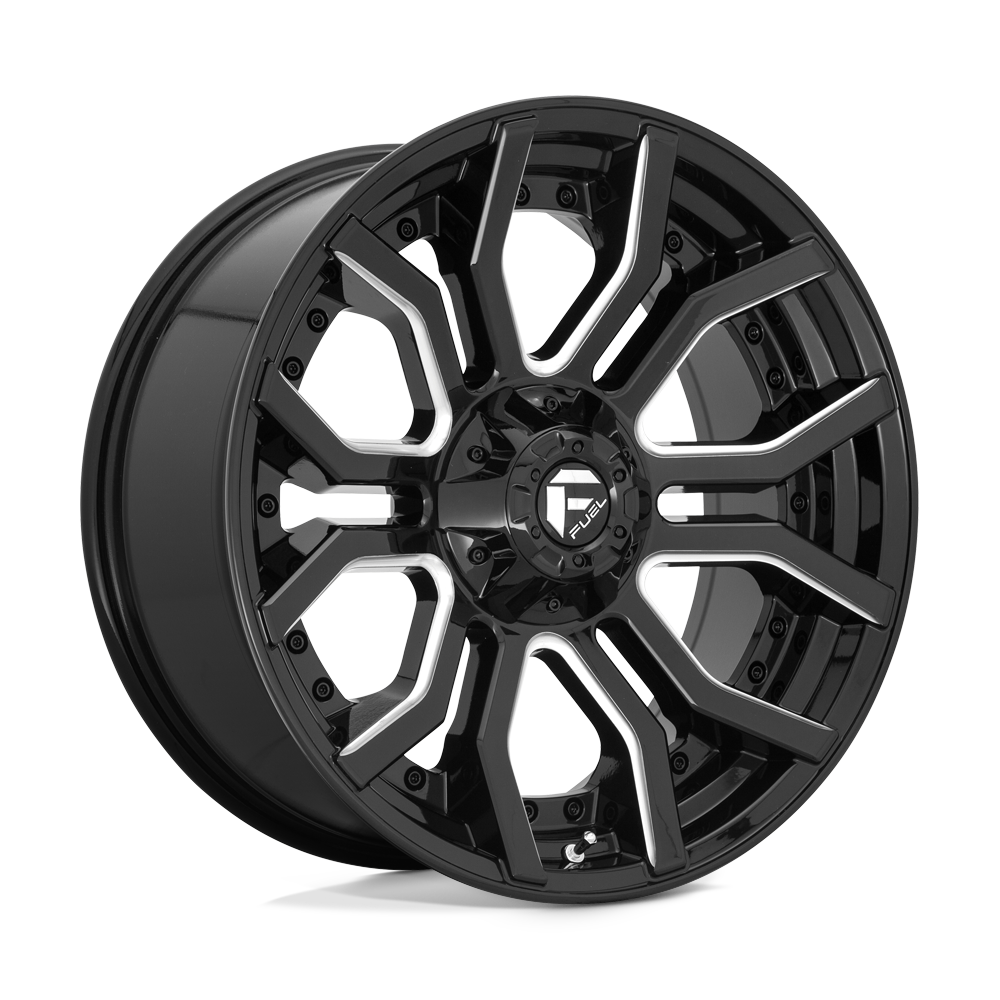 Fuel 1Pc D711 Rage 20X10 -18 Gloss Black Milled