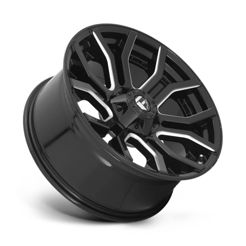 Fuel 1Pc D711 Rage 20X9 +1 Gloss Black Milled
