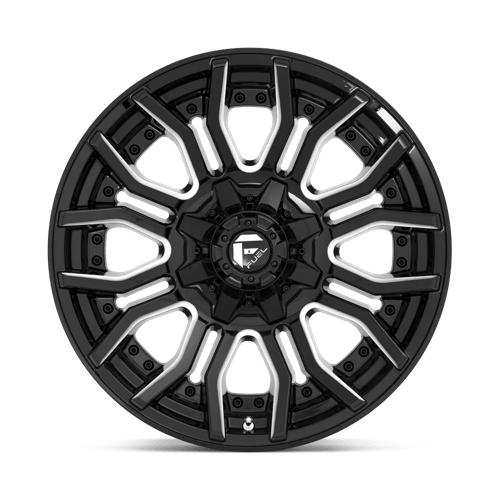 Fuel 1Pc D711 Rage 20X10 -18 Gloss Black Milled