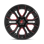 Fuel 1Pc D712 Rage 20X10 -18 Gloss Black Red Tinted Clear