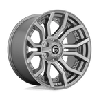 Fuel 1Pc D713 Rage Platinum 20X10 -18 Brushed Gun Metal Tinted Clear