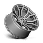 Fuel 1Pc D713 Rage Platinum 20X10 -18 Brushed Gun Metal Tinted Clear