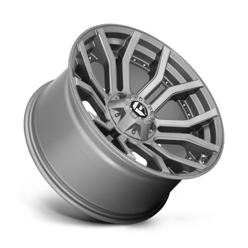 Fuel 1Pc D713 Rage Platinum 24X12 -44 Brushed Gun Metal Tinted Clear