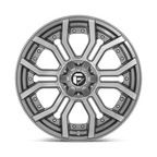Fuel 1Pc D713 Rage Platinum 24X12 -44 Brushed Gun Metal Tinted Clear