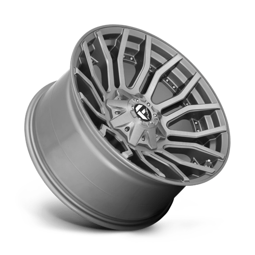 Fuel 1Pc D713 Rage Platinum 20X10 -18 Brushed Gun Metal Tinted Clear