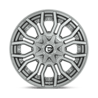 Fuel 1Pc D713 Rage Platinum 24X12 -44 Brushed Gun Metal Tinted Clear