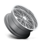 Us Mag 1Pc U111 Rambler 22X9 +1 Textured Gray W/ Dc Lip