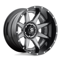 Fuel 2Pc D238 Rampage 22X14 -70 Matte Gun Metal Black Lip