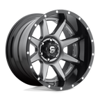 Fuel 2Pc D238 Rampage 22X14 -70 Matte Gun Metal Black Lip