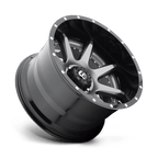 Fuel 2Pc D238 Rampage 22X14 -70 Matte Gun Metal Black Lip