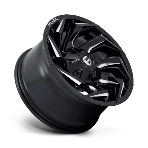 Fuel 1Pc D753 Reaction 20X10 -18 Gloss Black Milled