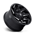 Fuel 1Pc D753 Reaction 22X10 -18 Gloss Black Milled