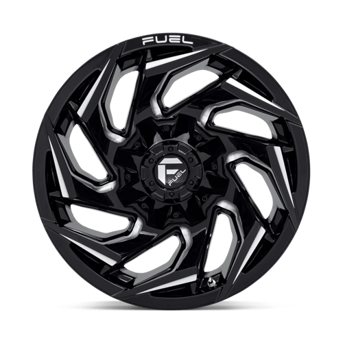 Fuel 1Pc D753 Reaction 20X9 +1 Gloss Black Milled