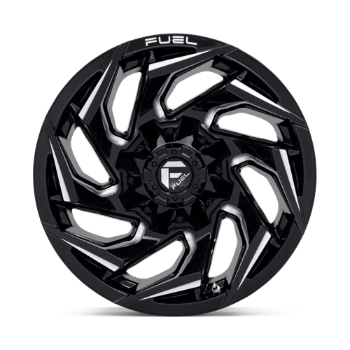 Fuel 1Pc D753 Reaction 20X10 -18 Gloss Black Milled