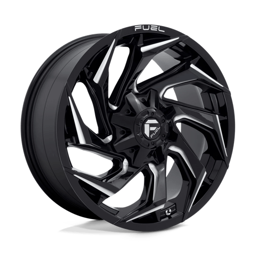 Fuel 1Pc D753 Reaction 20X9 +20 Gloss Black Milled