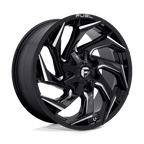 Fuel 1Pc D753 Reaction 20X9 +20 Gloss Black Milled