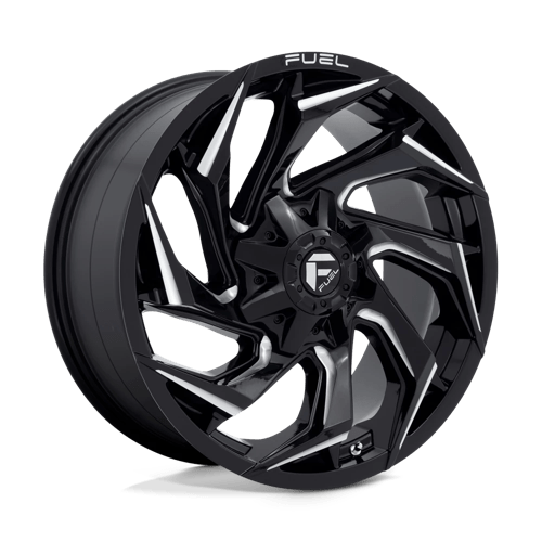 Fuel 1Pc D753 Reaction 20X9 +20 Gloss Black Milled