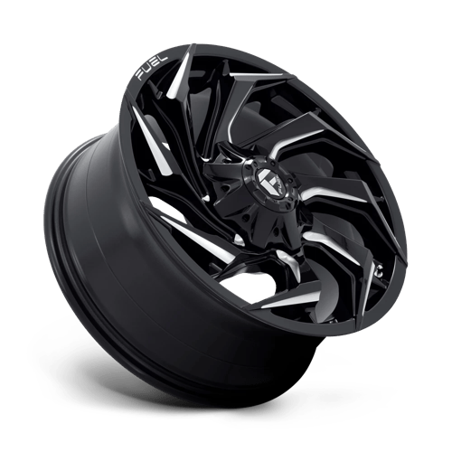 Fuel 1Pc D753 Reaction 20X9 +20 Gloss Black Milled