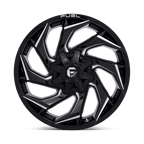 Fuel 1Pc D753 Reaction 20X9 +20 Gloss Black Milled