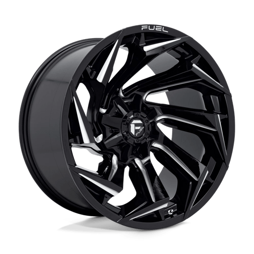 Fuel 1Pc D753 Reaction 22X12 -44 Gloss Black Milled
