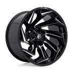 Fuel 1Pc D753 Reaction 22X12 -44 Gloss Black Milled