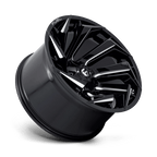 Fuel 1Pc D753 Reaction 22X12 -44 Gloss Black Milled