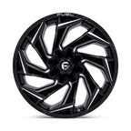 Fuel 1Pc D753 Reaction 22X12 -44 Gloss Black Milled