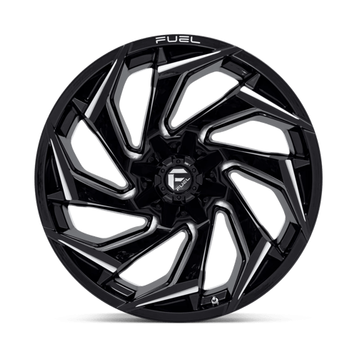Fuel 1Pc D753 Reaction 22X12 -44 Gloss Black Milled