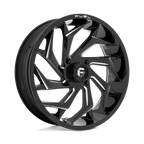 Fuel Utv D753 Reaction Utv 18X7 +13 Gloss Black Milled