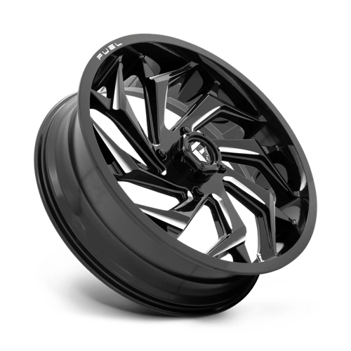 Fuel Utv D753 Reaction Utv 24X7 +13 Gloss Black Milled