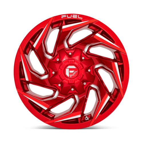 Fuel 1Pc D754 Reaction 15X8 -12 Candy Red Milled
