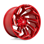 Fuel 1Pc D754 Reaction 22X12 -44 Candy Red Milled