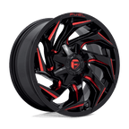 Fuel 1Pc D755 Reaction 18X9 +1 Gloss Black Milled W/ Red Tint