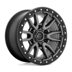 Fuel 1Pc D680 Rebel 18X9 +20 Matte Gunmetal Black Bead Ring