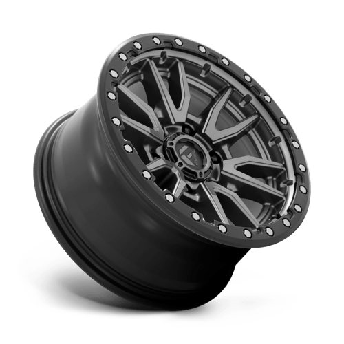 Fuel 1Pc D680 Rebel 17X9 +1 Matte Gunmetal Black Bead Ring