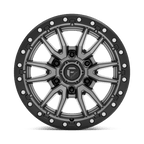 Fuel 1Pc D680 Rebel 18X9 +1 Matte Gunmetal Black Bead Ring