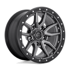 Fuel 1Pc D680 Rebel 17X9 -12 Matte Gunmetal Black Bead Ring