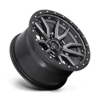 Fuel 1Pc D680 Rebel 17X9 -12 Matte Gunmetal Black Bead Ring