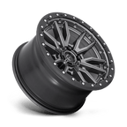 Fuel 1Pc D680 Rebel 18X9 -12 Matte Gunmetal Black Bead Ring