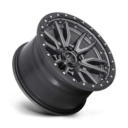 Fuel 1Pc D680 Rebel 22X12 -44 Matte Gunmetal Black Bead Ring