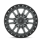 Fuel 1Pc D680 Rebel 17X9 +1 Matte Gunmetal Black Bead Ring