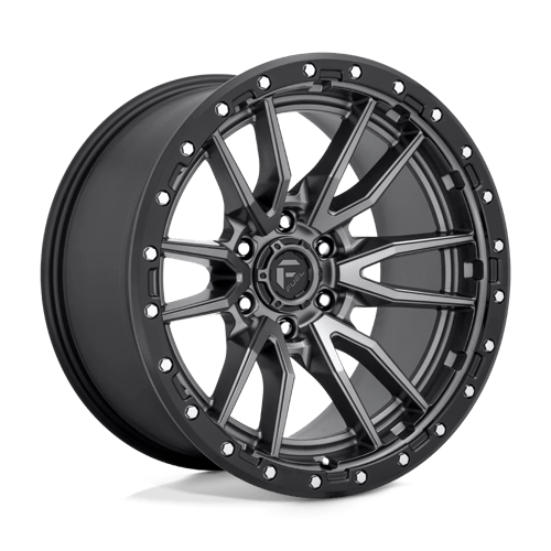 Fuel 1Pc D680 Rebel 20X10 -18 Matte Gunmetal Black Bead Ring