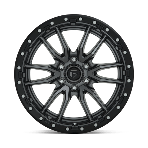 Fuel 1Pc D680 Rebel 20X10 -18 Matte Gunmetal Black Bead Ring