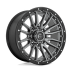 Fuel 1Pc D680 Rebel 22X10 -18 Matte Gunmetal Black Bead Ring