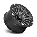 Fuel 1Pc D680 Rebel 22X10 -18 Matte Gunmetal Black Bead Ring