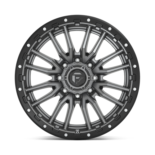 Fuel 1Pc D680 Rebel 22X10 -18 Matte Gunmetal Black Bead Ring