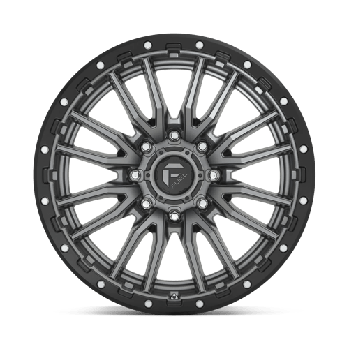 Fuel 1Pc D680 Rebel 22X10 -18 Matte Gunmetal Black Bead Ring