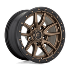 Fuel 1Pc D681 Rebel 17X9 -12 Matte Bronze Black Bead Ring